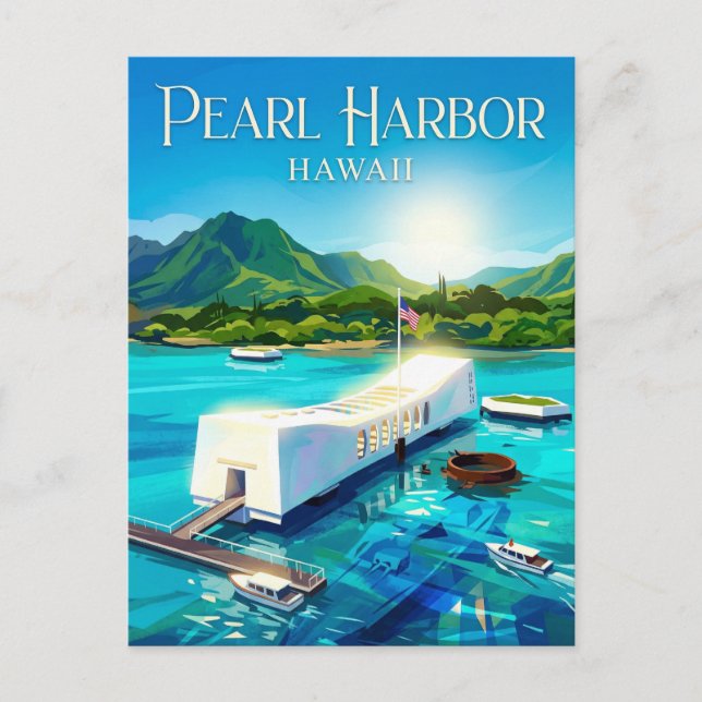 Postal Monumento Nacional Pearl Harbor Hawaii (Anverso)