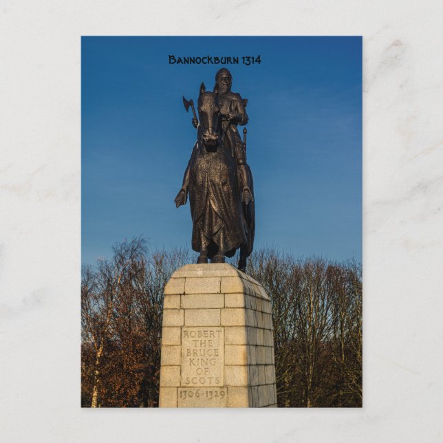 Postal Monumento Nacional Robert la estatua de Bruce Stir (Anverso)