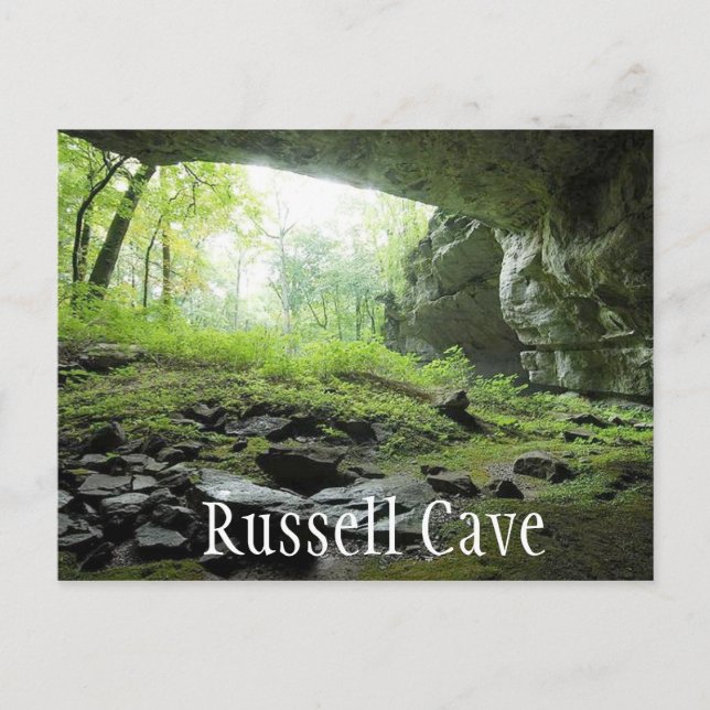 Postal Monumento Nacional Russell Cave, Alabama (Anverso)