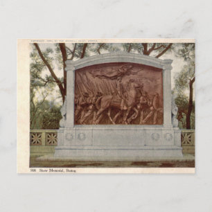 Postal Monumento Shaw Boston 1905 Histórico Vintage
