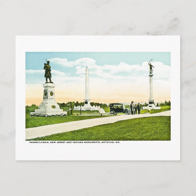 Postal Monumentos de Antietam, Maryland (Anverso)
