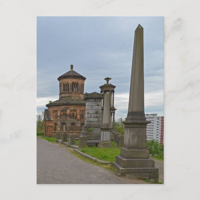 Postal Monumentos de la Necropolis de Glasgow Postcard (Anverso)