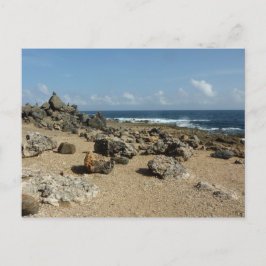 Postal Monumentos de rock en la costa de Aruba