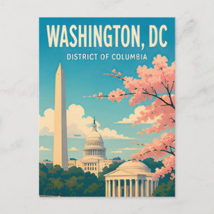 Postal Monumentos de Washington DC Capitol Skyline