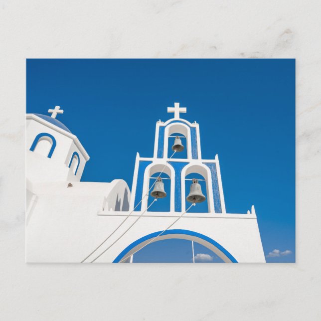 Postal Monumentos | Iglesia griega de la cúpula azul (Anverso)