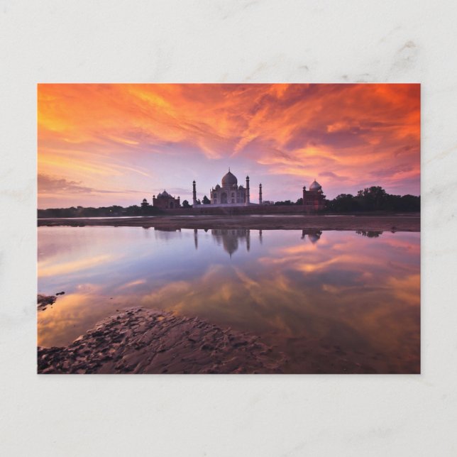 Postal Monumentos | Taj Mahal Sunset (Anverso)