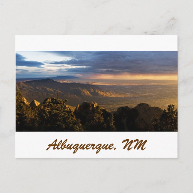 Postal Monzón sobre Albuquerque (Anverso)