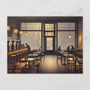 Postal Moody Cafe en San Francisco Mug Postcard