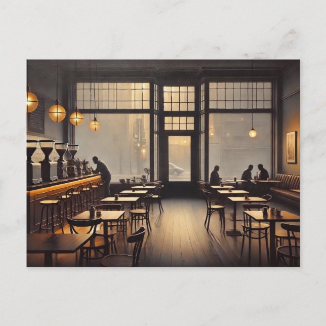 Postal Moody Cafe en San Francisco Mug Postcard (Anverso)
