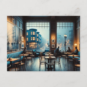 Postal Moody Cafe en San Francisco Mug Postcard