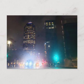 Postal Moody Night Scene, Dallas, Texas