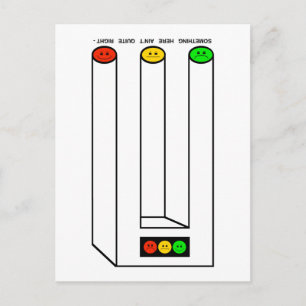 Postal Moody Stoplight Blivet con pie de foto