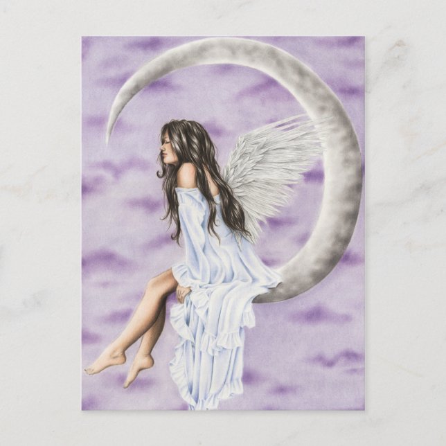 Postal Moon Angel Postcard (Anverso)