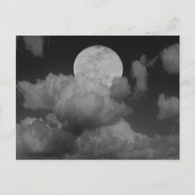 Postal Moon & Clouds Over Kansas (Anverso)