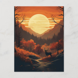 Postal Moon de otoño