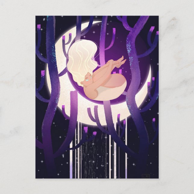 Postal Moon Nymph en Woods (Anverso)