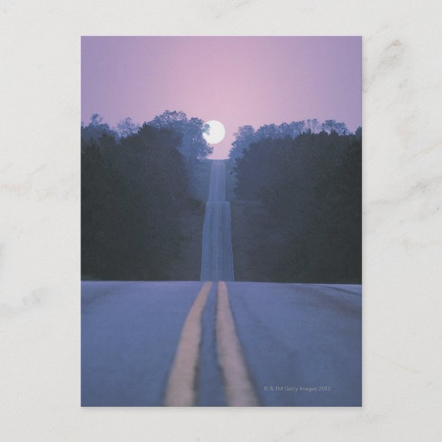 Postal Moon Over Open Road (Anverso)