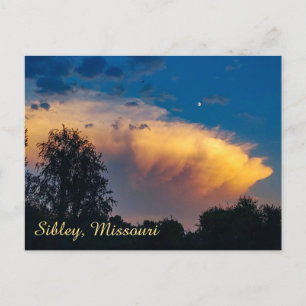 Postal Moon over Storm Cloud