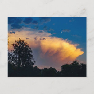 Postal Moon over Storm Cloud
