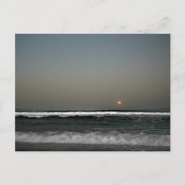 Postal Moon Over Waves (Anverso)