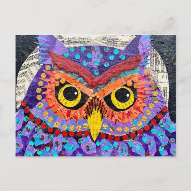 Postal Moon Owl (Anverso)