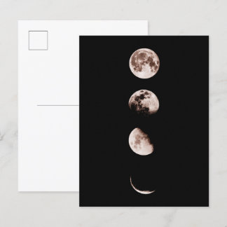 Postal Moon Phases Wall Art - Decoración Celestial del ho