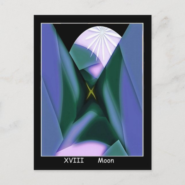 Postal Moon Tarot Card (Anverso)