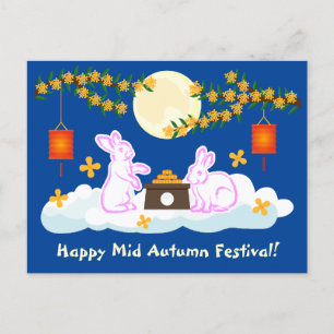 Postal Moonakes Osmanthus Festival de Mediados de Otoño M