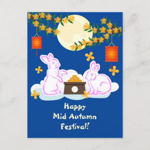 Postal Moonakes Osmanthus Festival de Mediados de Otoño M