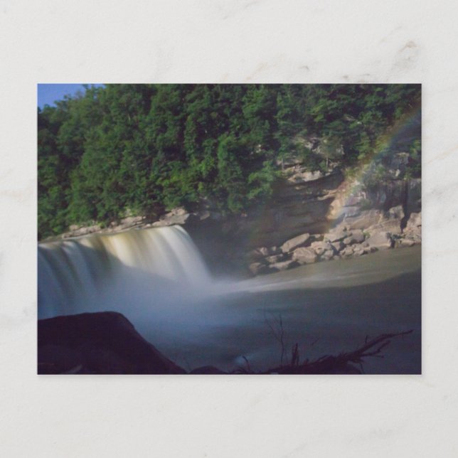 Postal Moonbow, Cataratas Cumberland, Kentucky (Anverso)