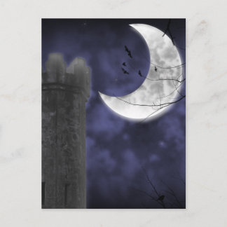 Postal Moonlight Castle Gótica Fantasy