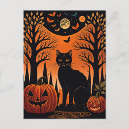 Postal Moonlit Meow