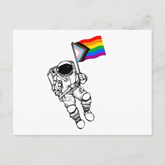Postal Moonman Orgullo Progreso (Anverso)