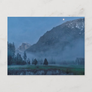 Postal Moonrise & Mist Over Leidig Meadow