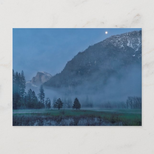 Postal Moonrise & Mist Over Leidig Meadow (Anverso)
