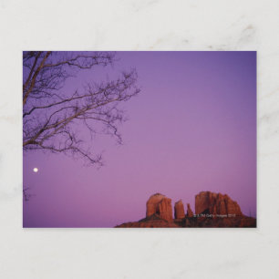 Postal Moonrise Over Oak Creek Canyon