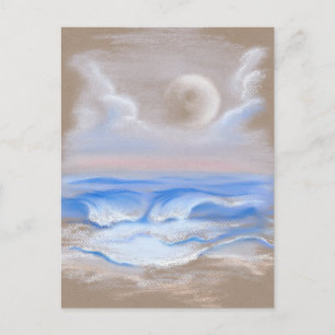 Postal Moonrise sobre la playa de Myrtle