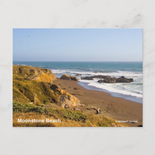 Postal Moonstone Beach Cambria California (Anverso)