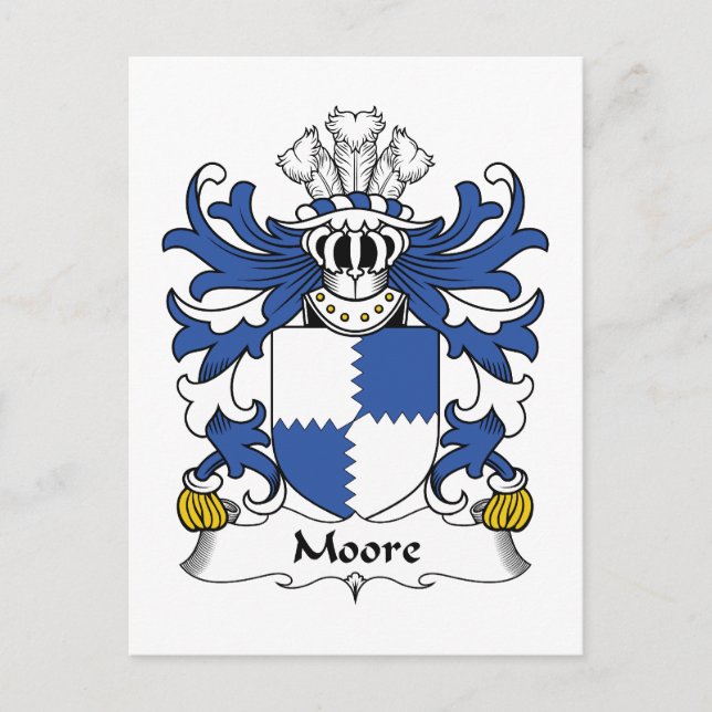 Postal Moore Family Crest (Anverso)