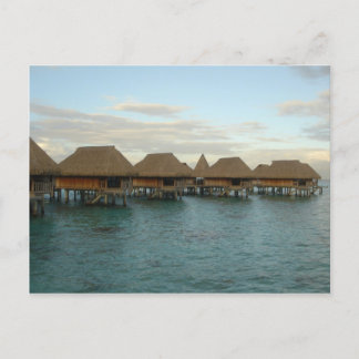 Postal Moorea Huts at Dusk