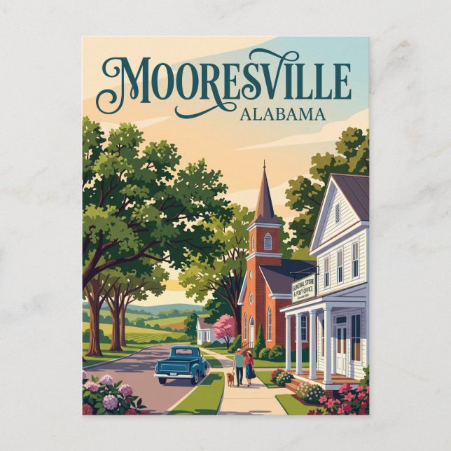 Postal Mooresville, Alabama, EE. UU. (Anverso)