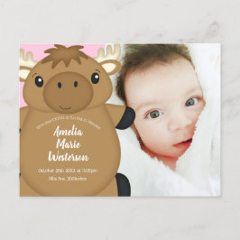 Postal Moose Baby Shower Woodland