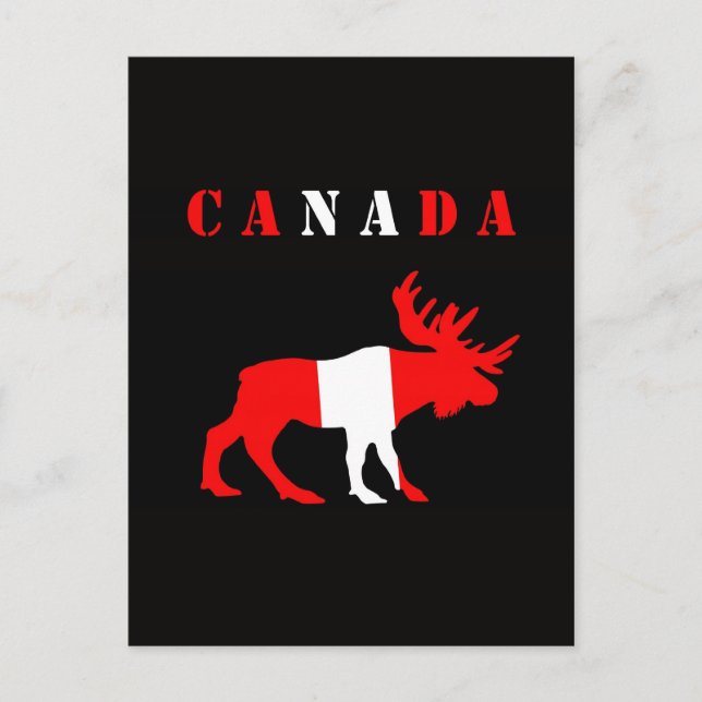Postal moose canadá (Anverso)