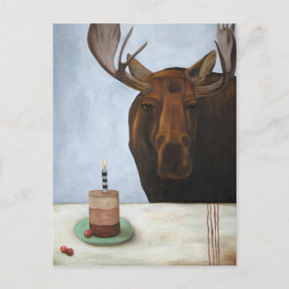 Postal Moose de chocolate