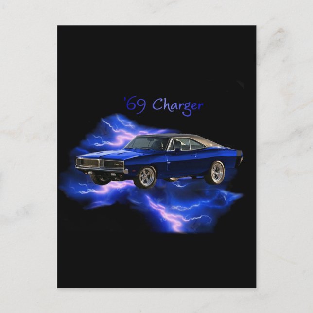 Postal Mopar: Cargador Dodge '69 (Anverso)