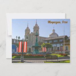 Postal Moquegua, Perú, Plaza de Armas