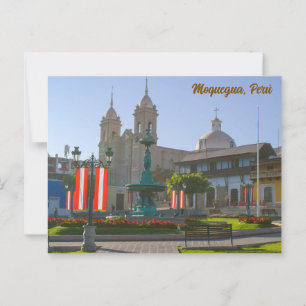 Postal Moquegua, Perú, Plaza de Armas