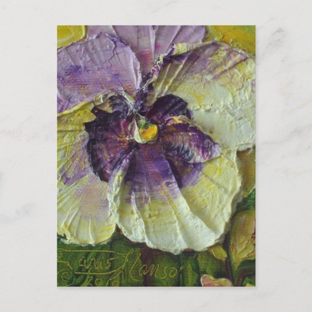 Postal morada (Anverso)