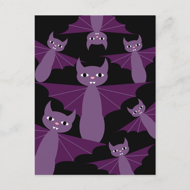 Postal Morado Bats (Anverso)