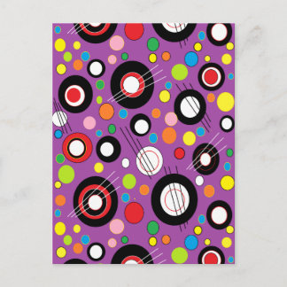 Postal Morado colorido